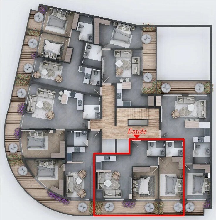 Plan d’étage Perla Living
